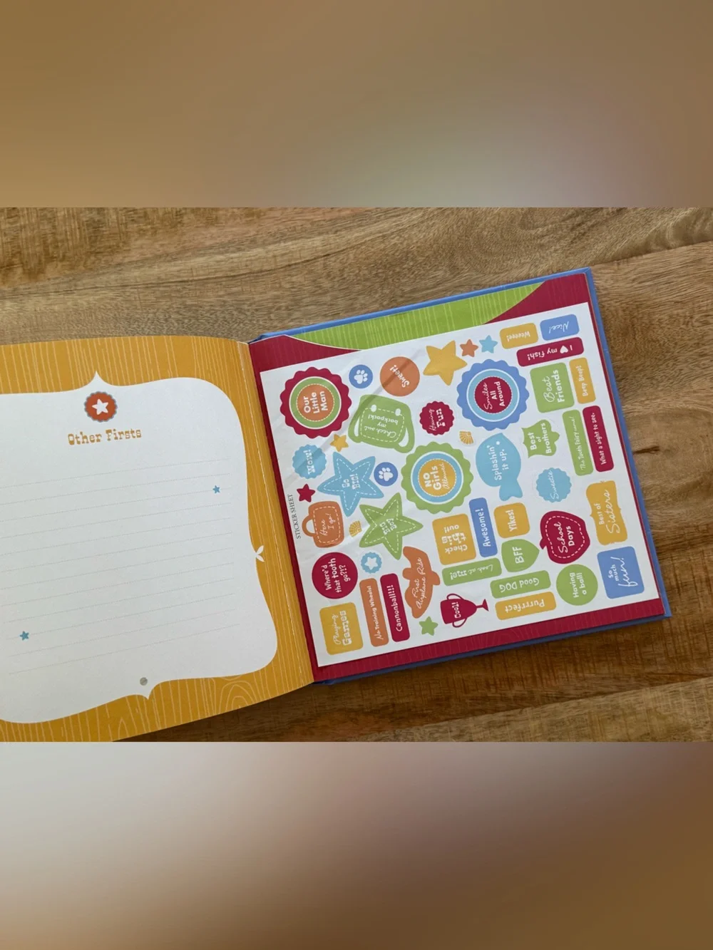 Hallmark Boy’s Firsts Instant Memory Book Baby Milestone Photo Keepsake Album